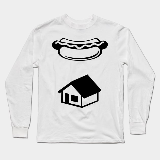 Hotdog House Long Sleeve T-Shirt by geeklyshirts